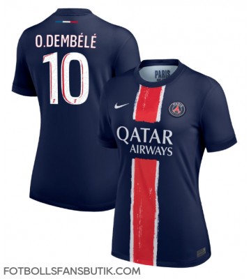 Paris Saint-Germain Ousmane Dembele #10 Replika Hemmatröja Damer 2024-25 Kortärmad